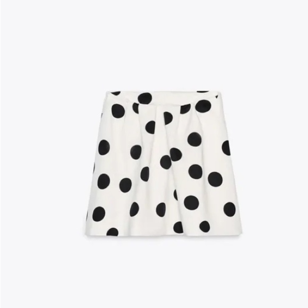 Zara Polka Dot Strapless mini Dress - Picture 11 of 12